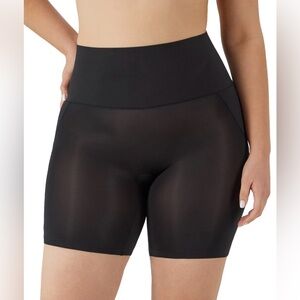 Women's Black High-Waist Shaping Shorts
